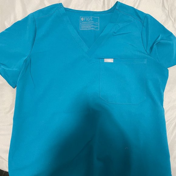 Figs Tops Figs Pacific Blue Catarina Top Poshmark